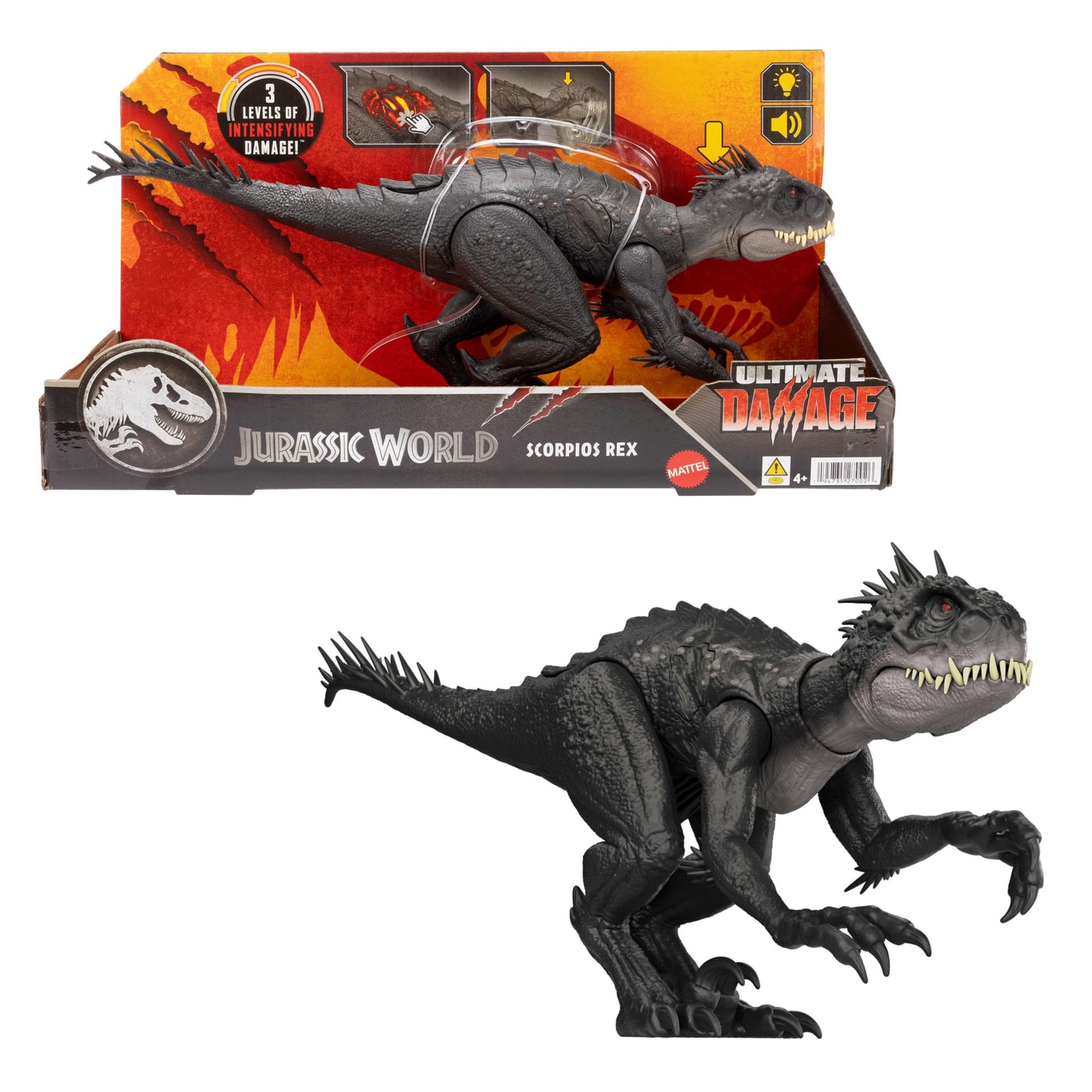 Jurassic World Dinosaurio de Juguete Daño Supremo Scorpius Rex