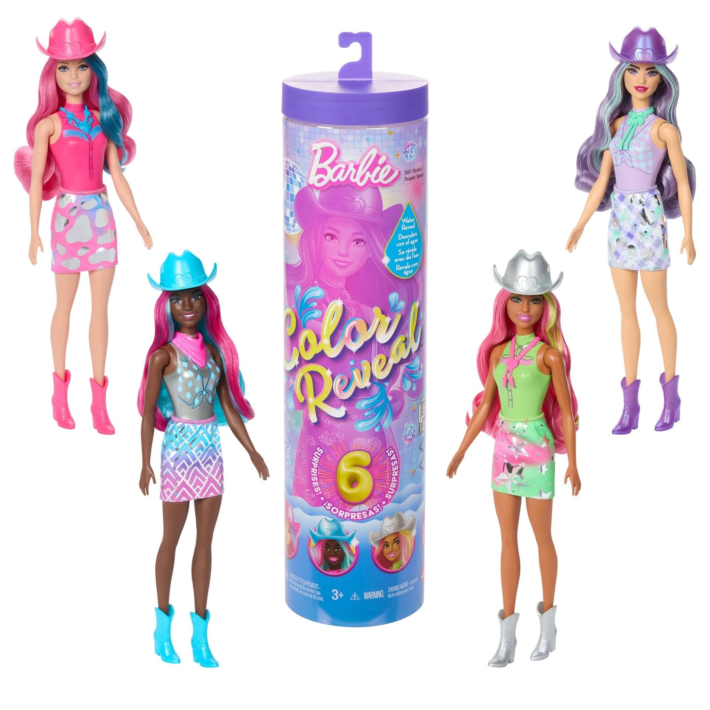Barbie Color Reveal Muñeca Moda Disco Sorpresa