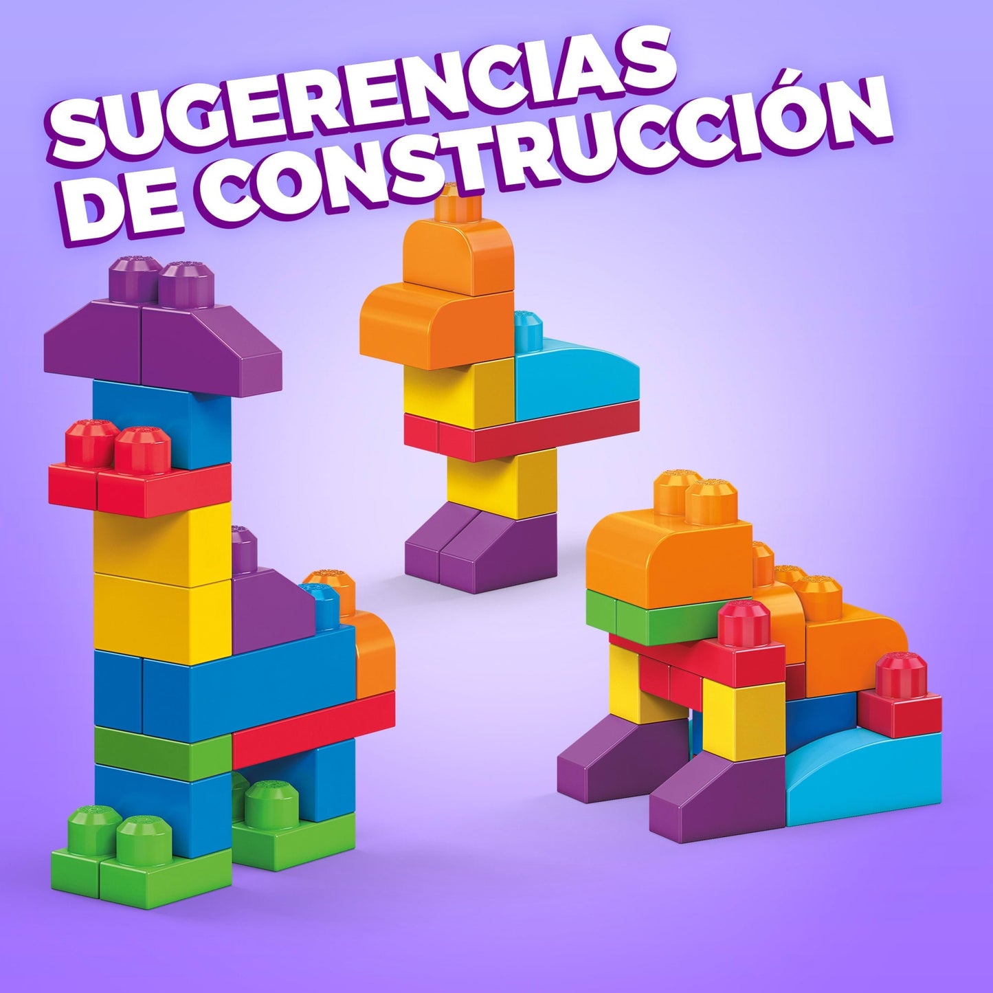 Mega Bloks Juguete de Construcción Bolsa de 60 bloques Azul