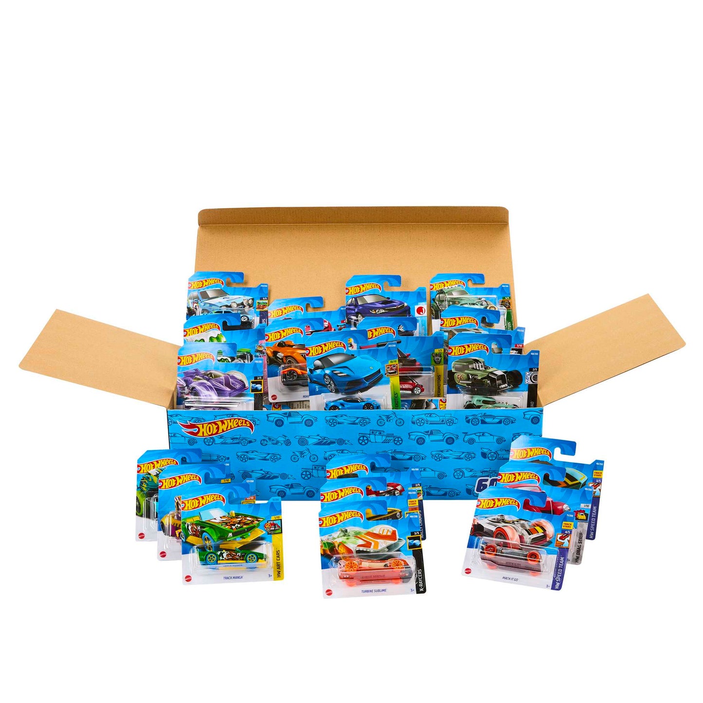 Hot Wheels®  Échelle1:64  Coffret de 60Véhicules de Collection