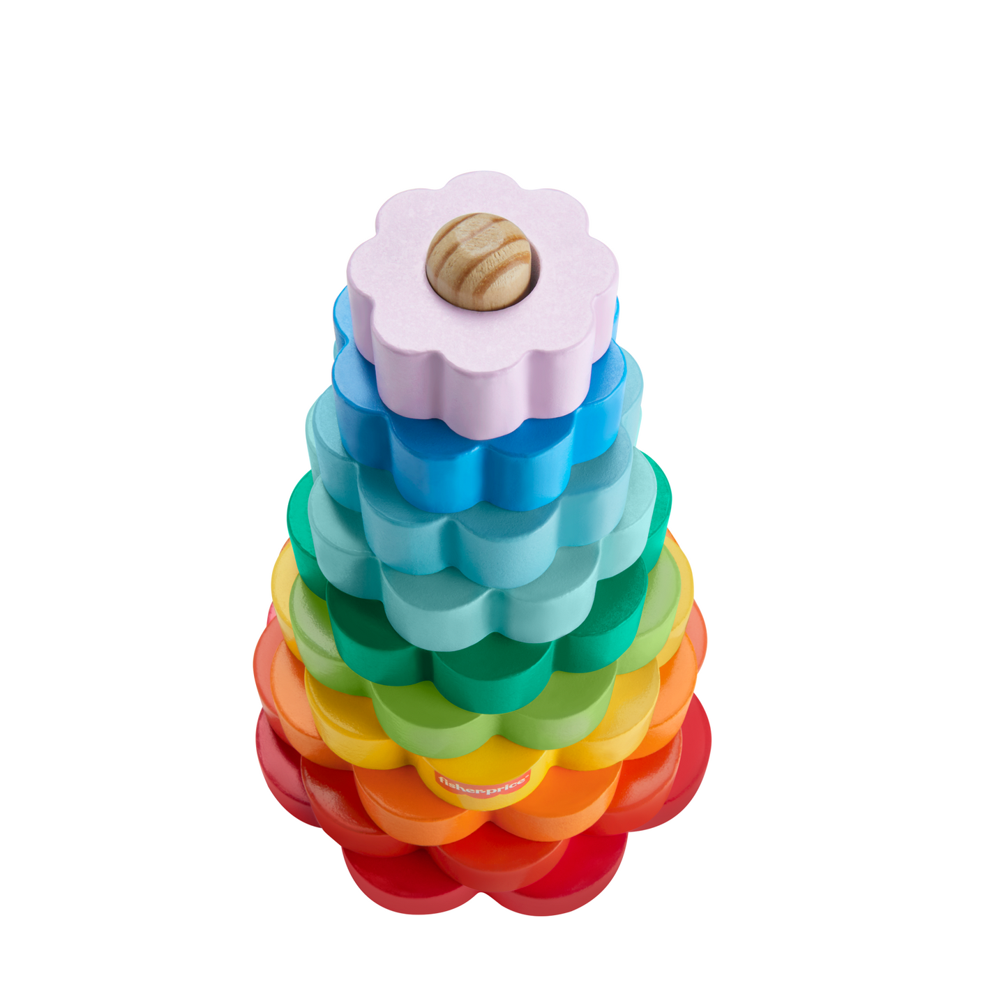 Fisher-Price Brinquedo para Bebês Anéis Empilháveis de Madeira