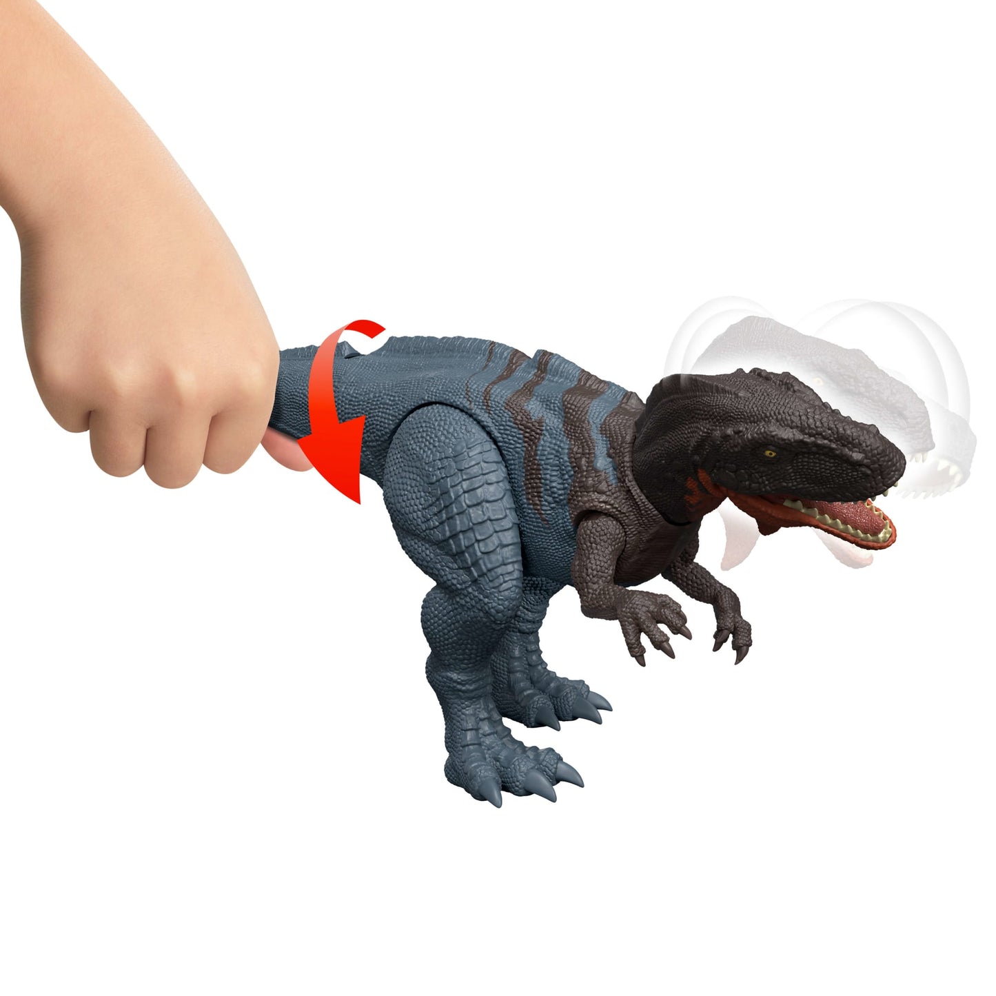 Jurassic World Dinossauro de Brinquedo Rebirth Rugido Selvagem Abelisaurus