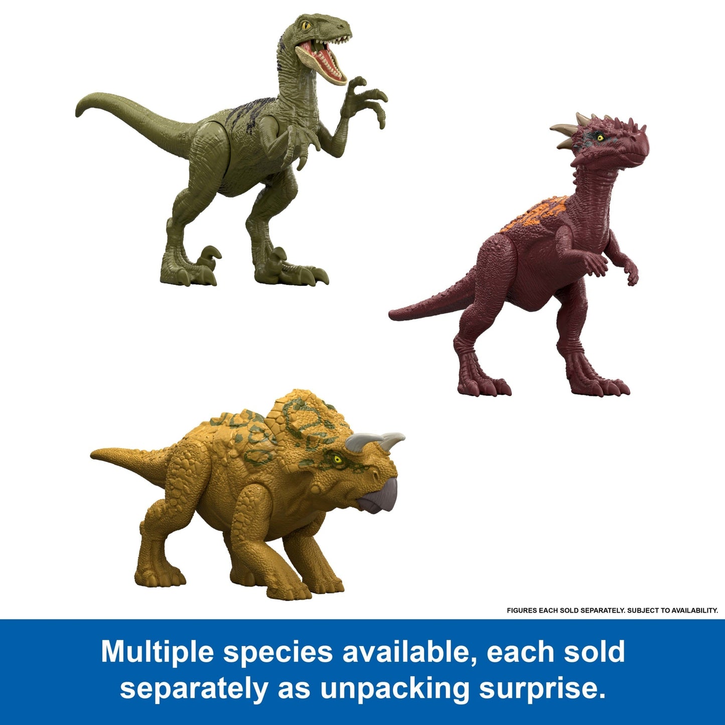 Jurassic World Dino Reveal Dinosaur Toys, Warm Water Uncovers Full Decoration, Unpack & Color Change