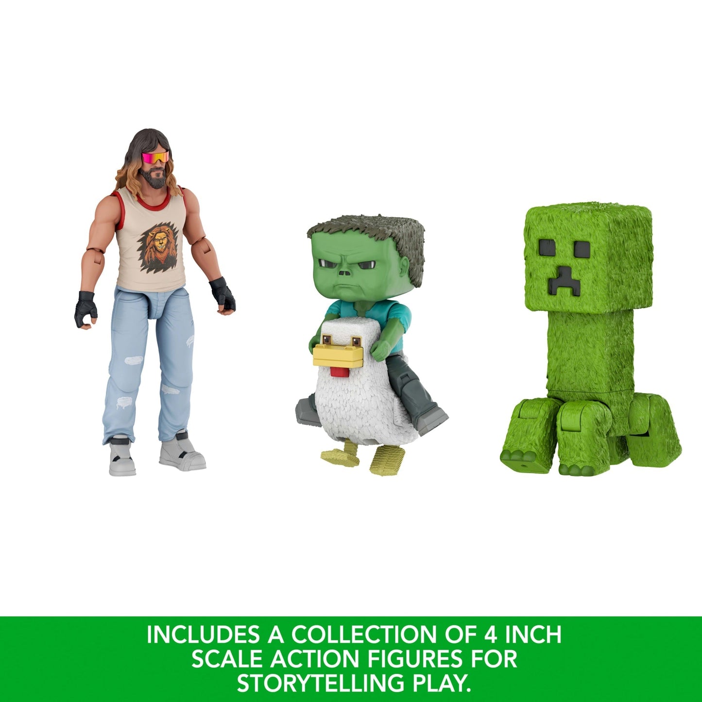 Minecraft Woodland Mansion Throwdown Toy Action Figure Multipack Inspired By The Movie