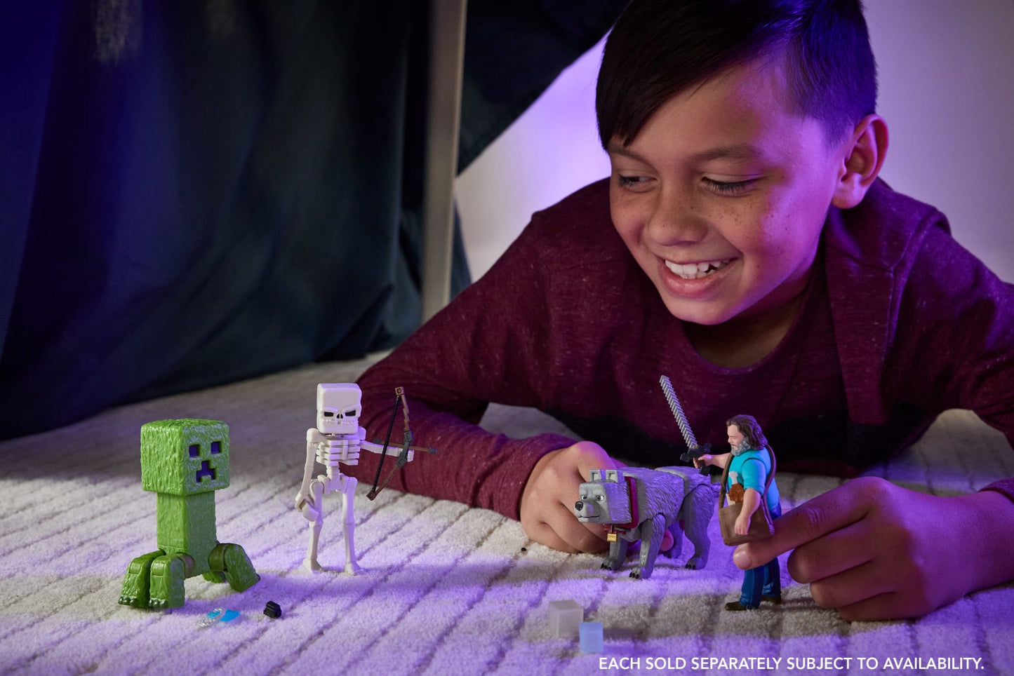Minecraft Steve Action Figure & Accessories, 4-Inch Toy Set Inspired By A Minecraft Movie