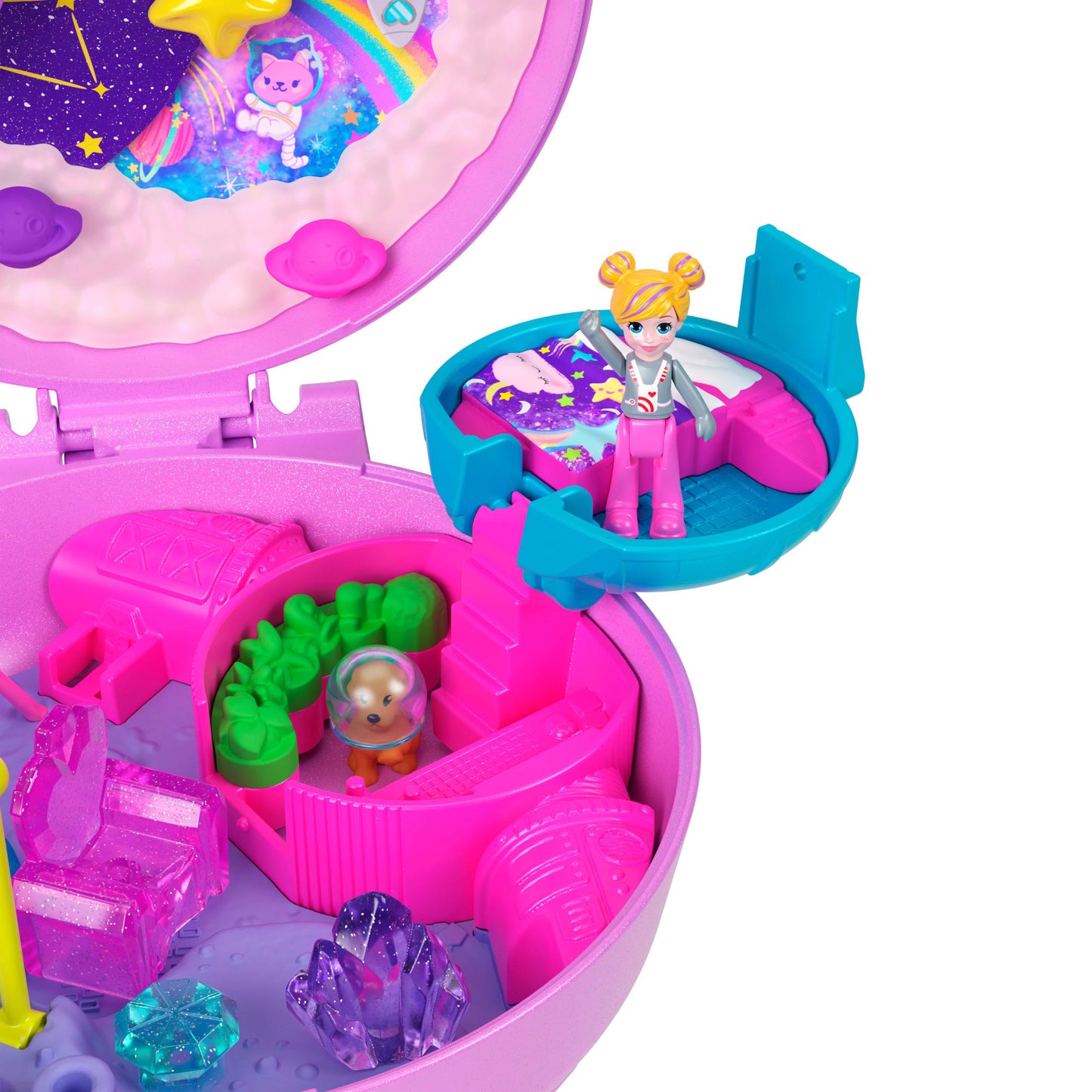 Polly Pocket Conjunto de Brinquedo Compacto do Planeta Polly