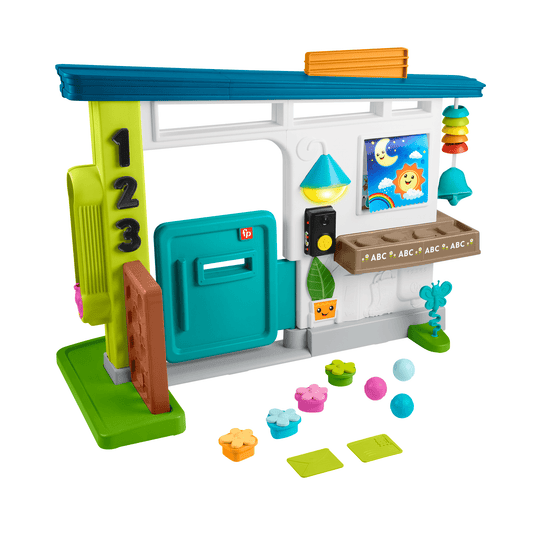 Fisher-Price Laugh & Learn Ultimate Playhouse Baby & Toddler Electronic Learning Toy, Multilanguage Version