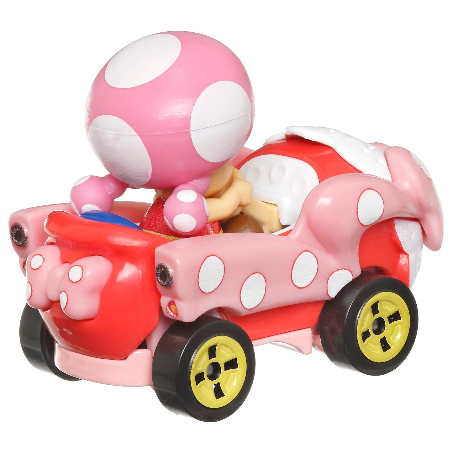 Hot Wheels Mario Kart Veículo de Brinquedo Toadette Birthday Girl