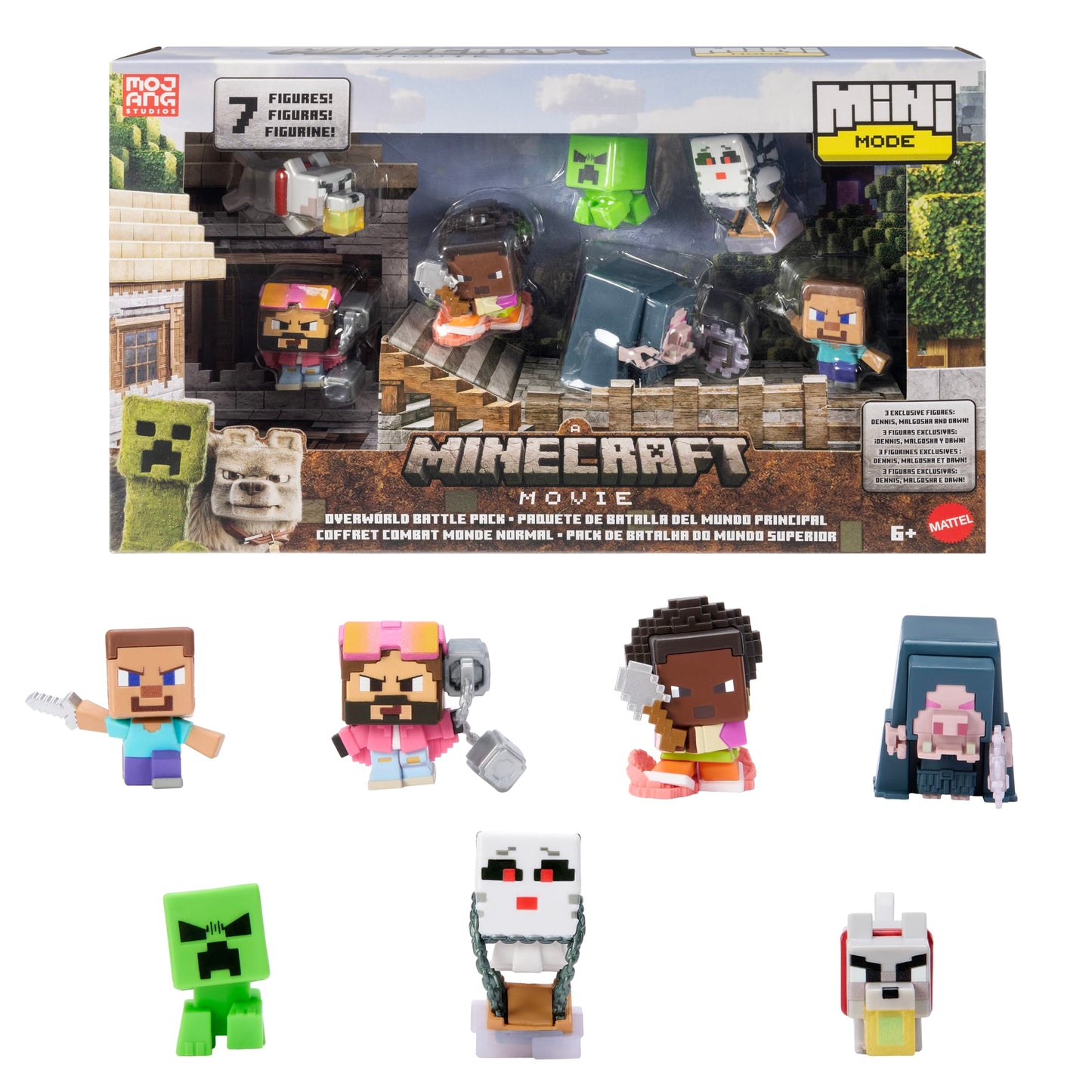 Minecraft La Película Figura de Acción Multipack Mini