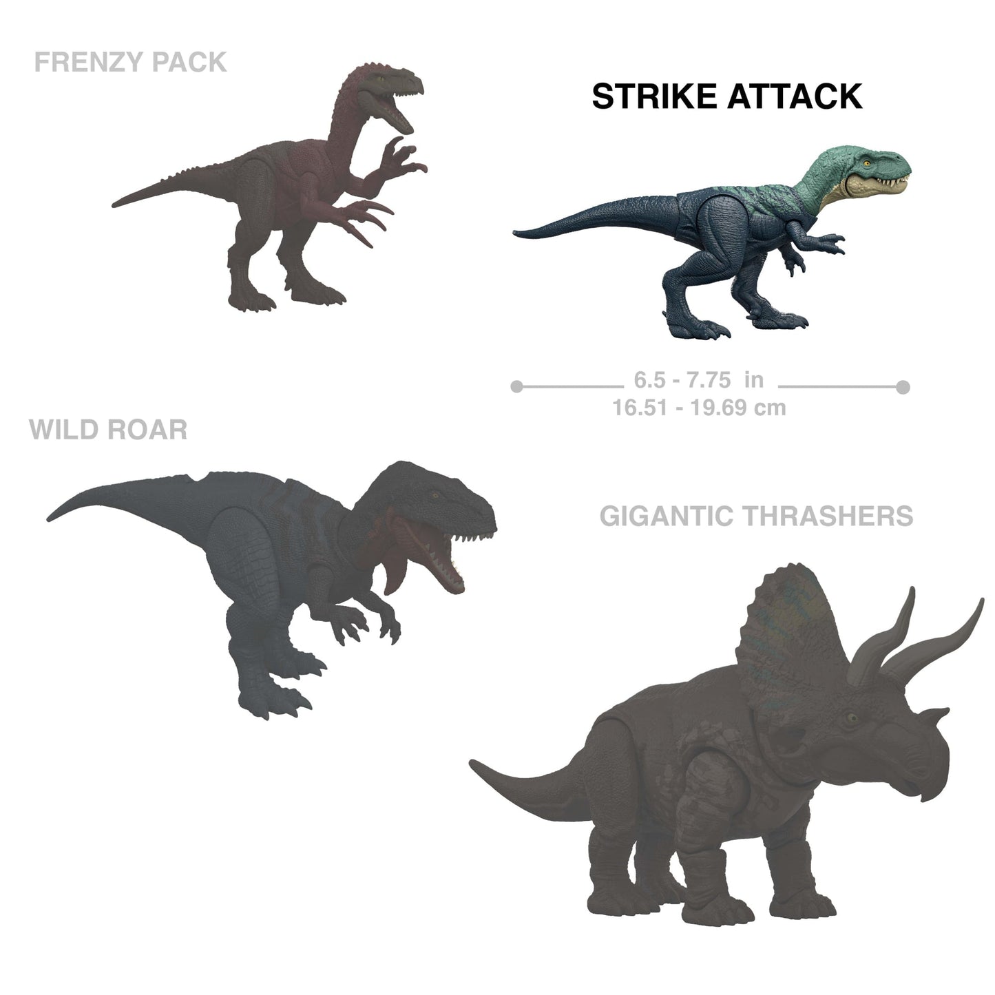 Jurassic World Rebirth Strike Attack Achillobator Dinosaur Toy, Single Strike Action, Authentic & Posable
