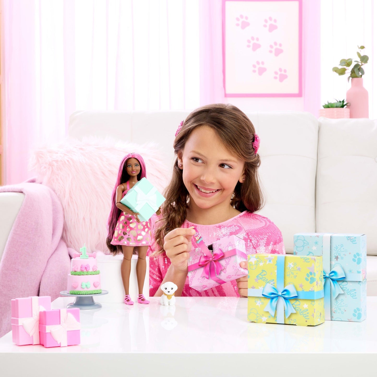 Barbie-Barbie Cadeau Surprise-Coffret Fête D’Anniversaire
