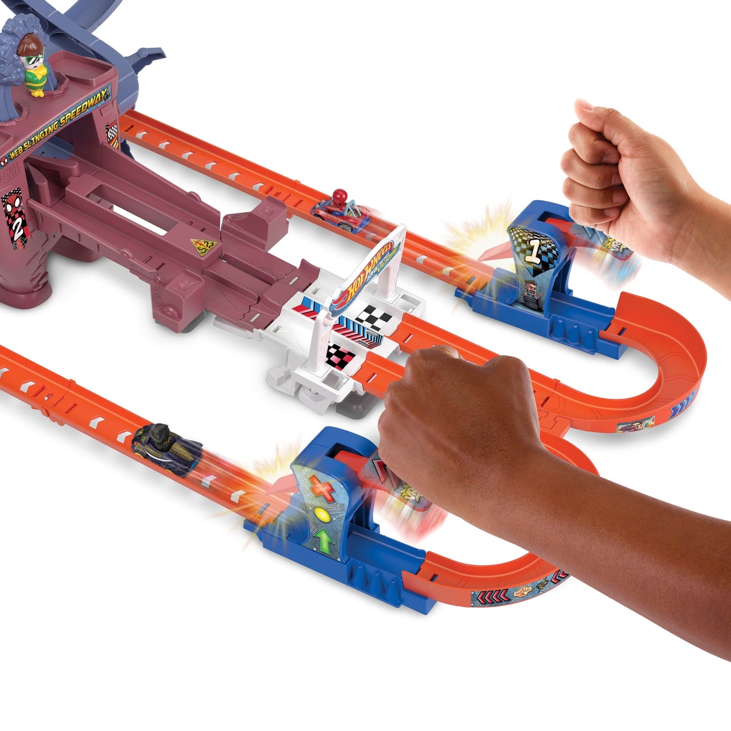 Hot Wheels®-Racerverse-Piste de Course Mobile de Spiderman-Coffret