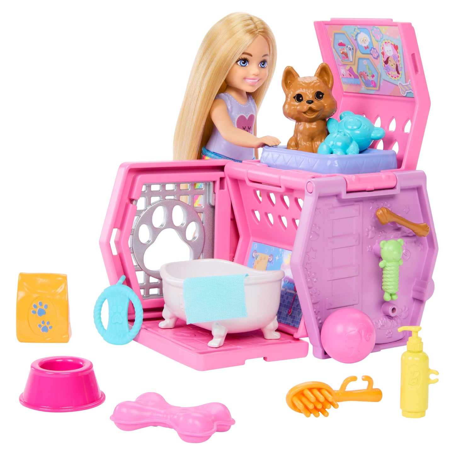 Barbie Set de Juego Chelsea Fiesta de Perritos