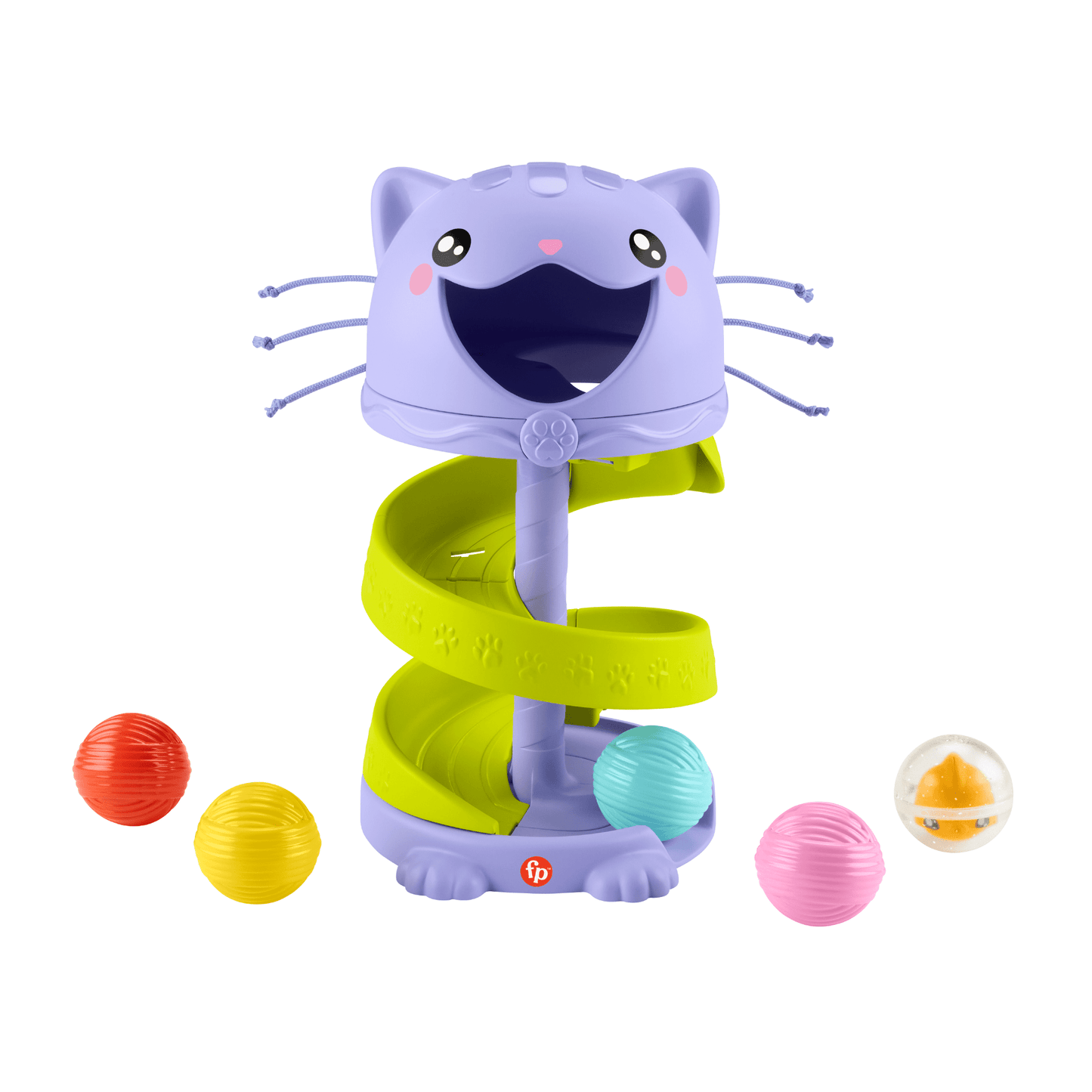 Fisher-Price Brinquedo para Bebês Gatinho Bolinhas Rolando