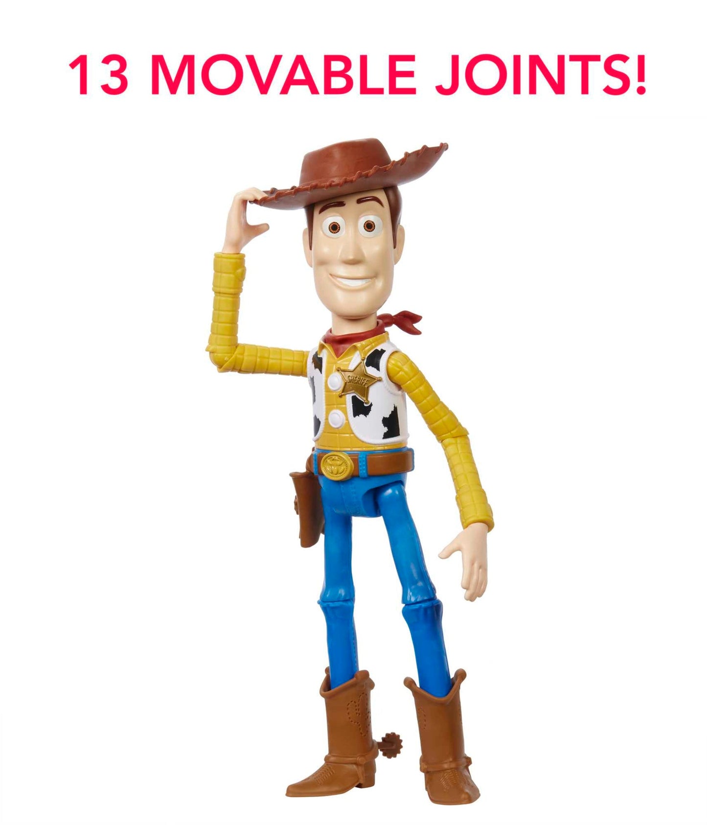 Disney Pixar Toy Story Large Woody Action Figure, Collectible Toy in 12-inch Scale
