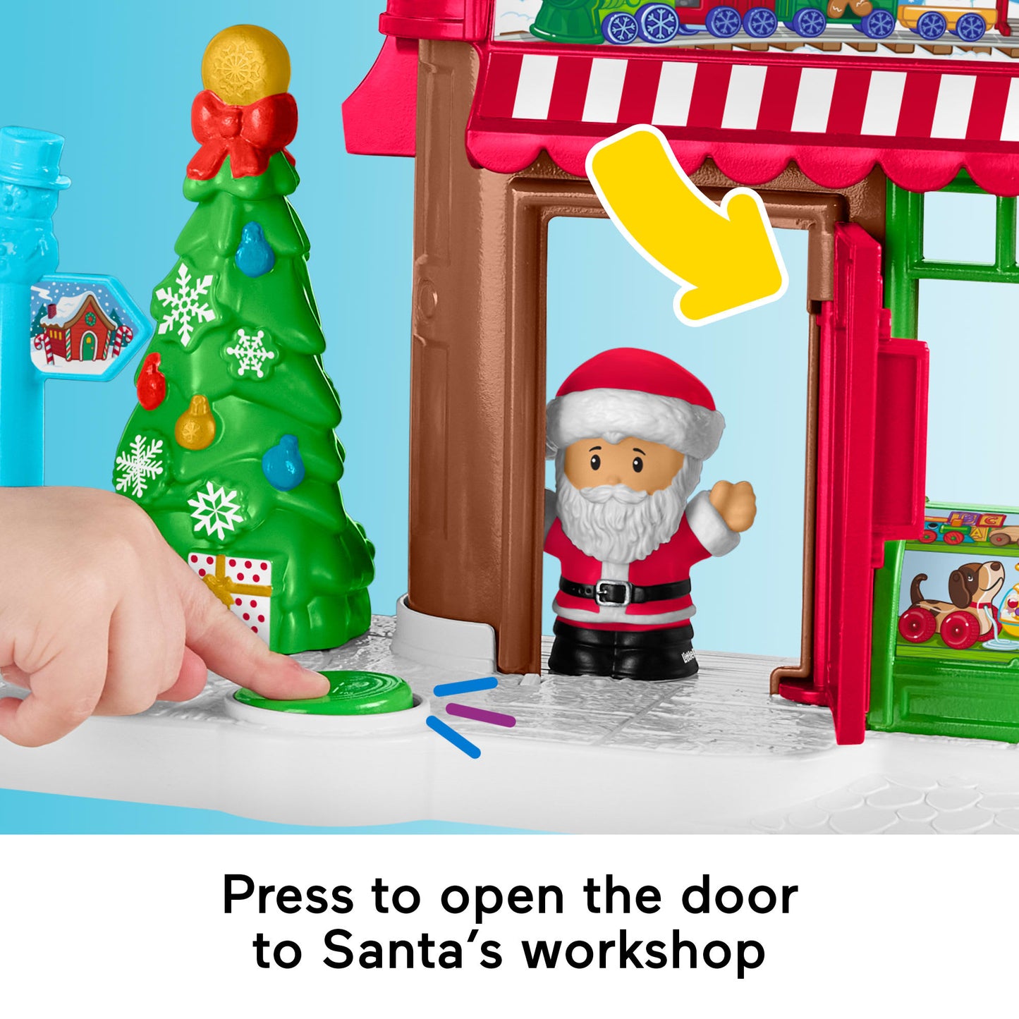 Fisher-Price Little People Christmas Wonderland Gift Set, Playset With Figures For Toddlers