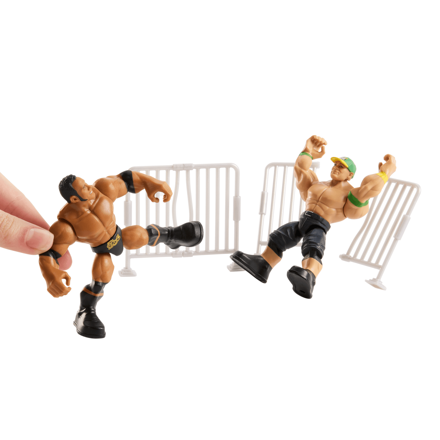 WWE Action Figure Knuckle Crunchers The Rock With Battle Accessory
