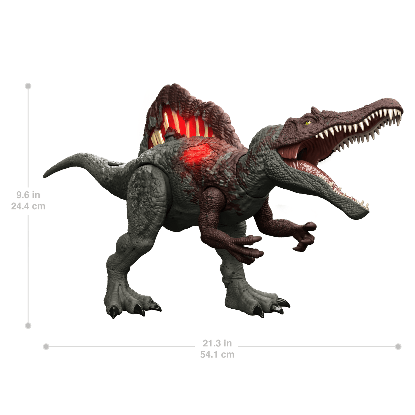Jurassic World Epic Attack Slash Attackin’ Spinosaurus Dinosaur Action Figure Toy, Multiple Features