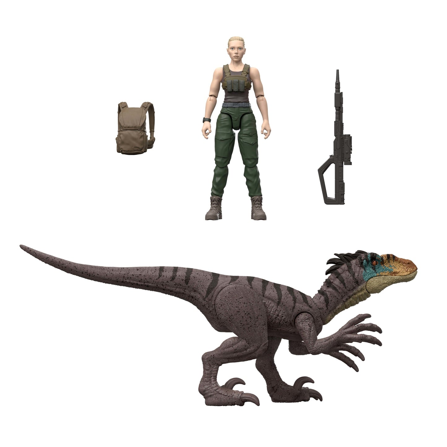 Jurassic World Set de Juego Rebirth Zora y Raptor