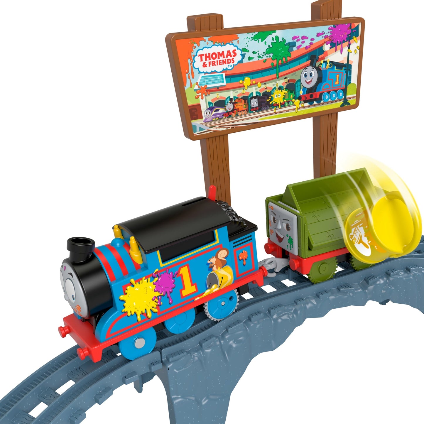 Thomas & Friends Pista de Juguete Entrega de Pintura