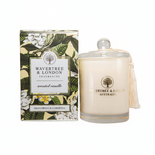 Wavertree & London Candle Frangipani & Gardenia 60 hours 330g