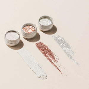 Trios de paillettes et poudres à effets
