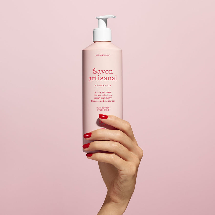Savon Artisanal Parfum Rose Nouvelle - Cosmos Organic - 500ml