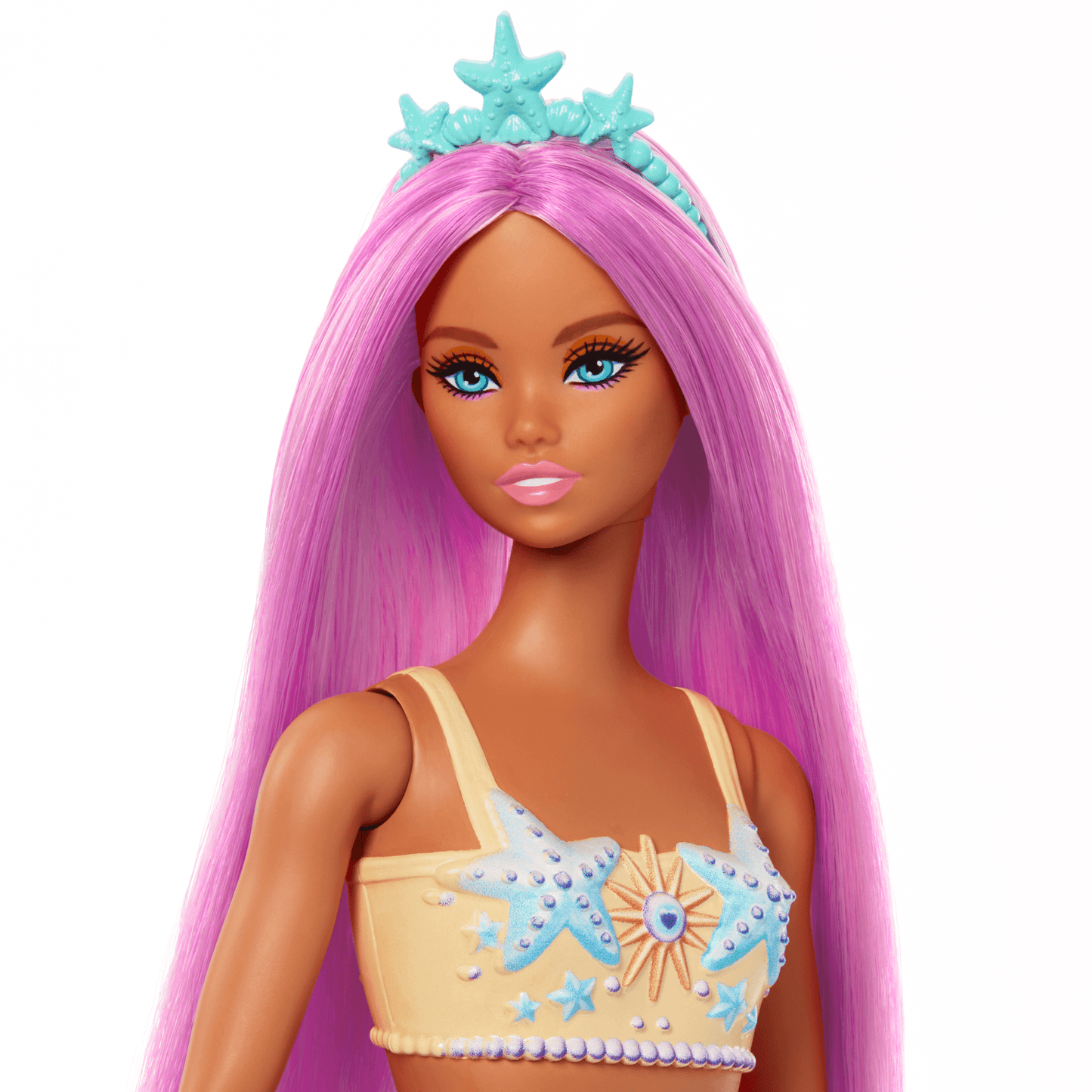 Barbie Mermaid Dolls With Colorful Hair, Tails And Headband Accessories