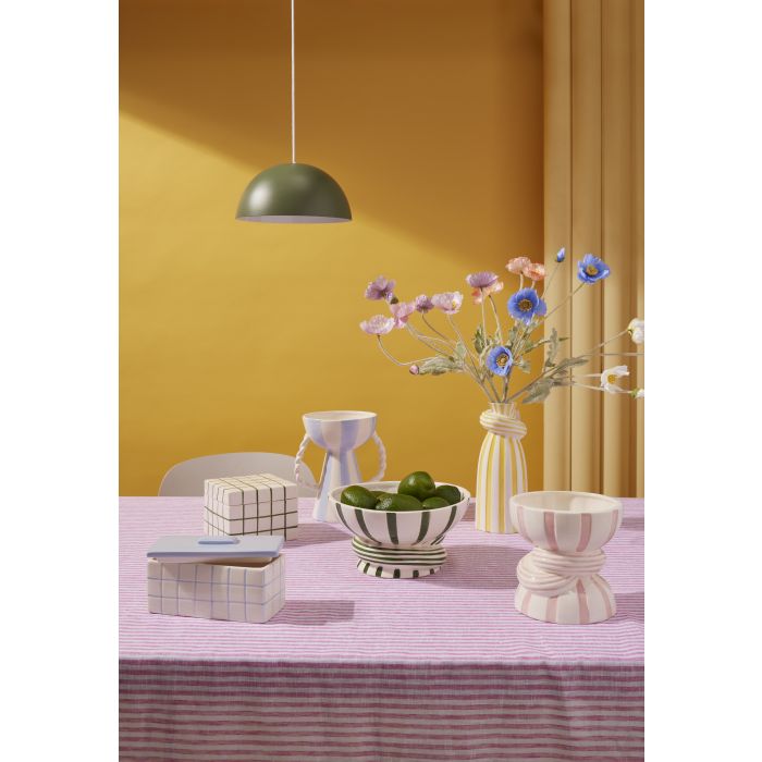 Emporium Lulu Collection Twist Stripe Vase Yellow