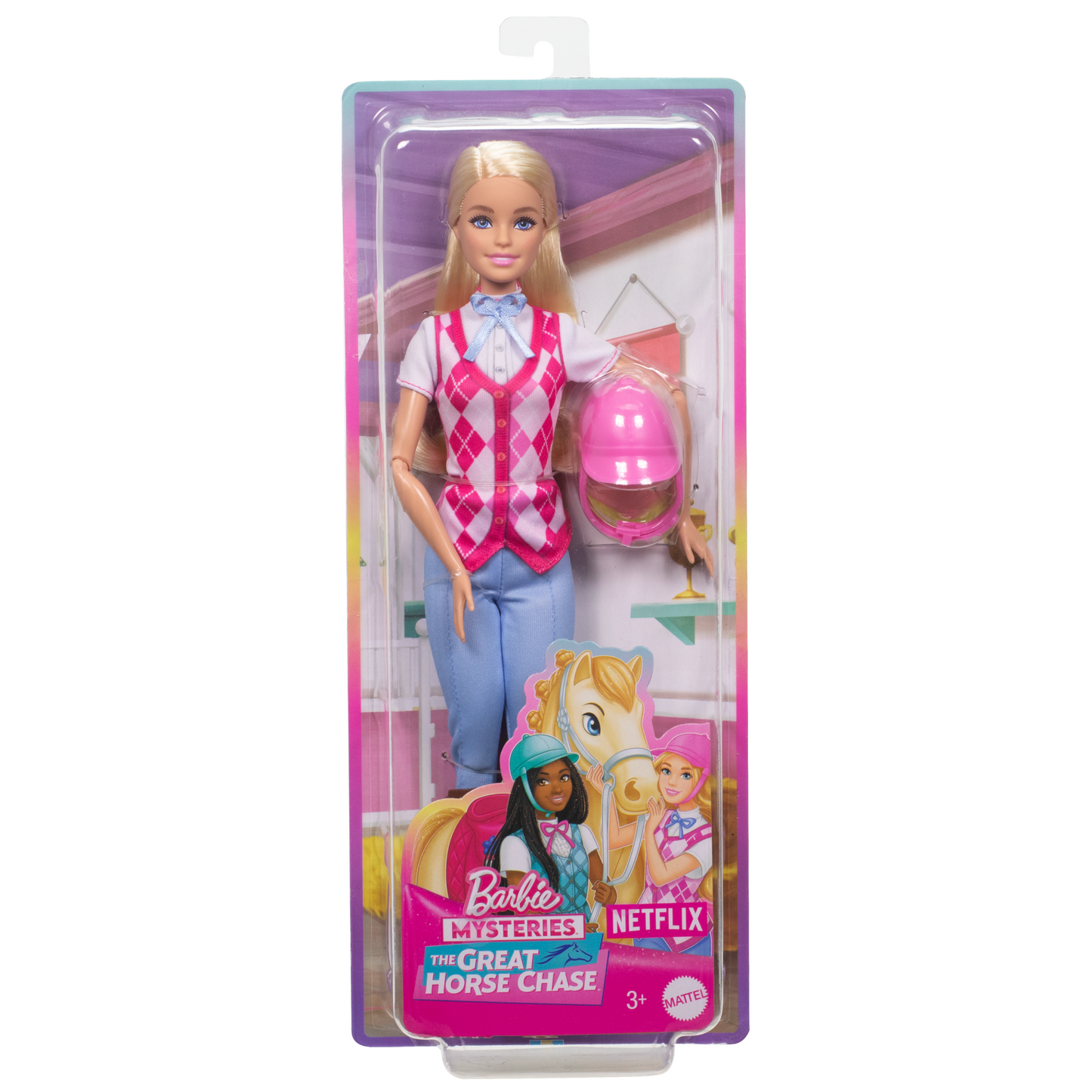 Barbie Mysteries: The Great Horse Chase Barbie “Malibu” Doll With Riding Clothes & Accessories