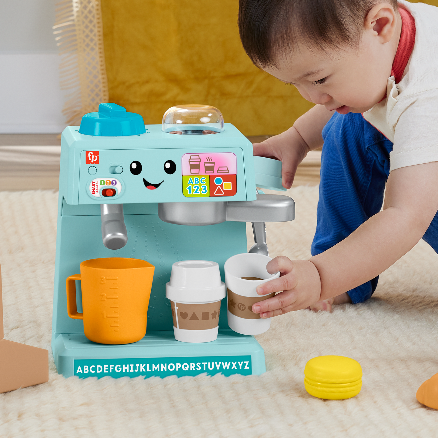 Fisher-Price Aprender e Brincar Brinquedo para Bebês Minha Primeira Máquina de Café