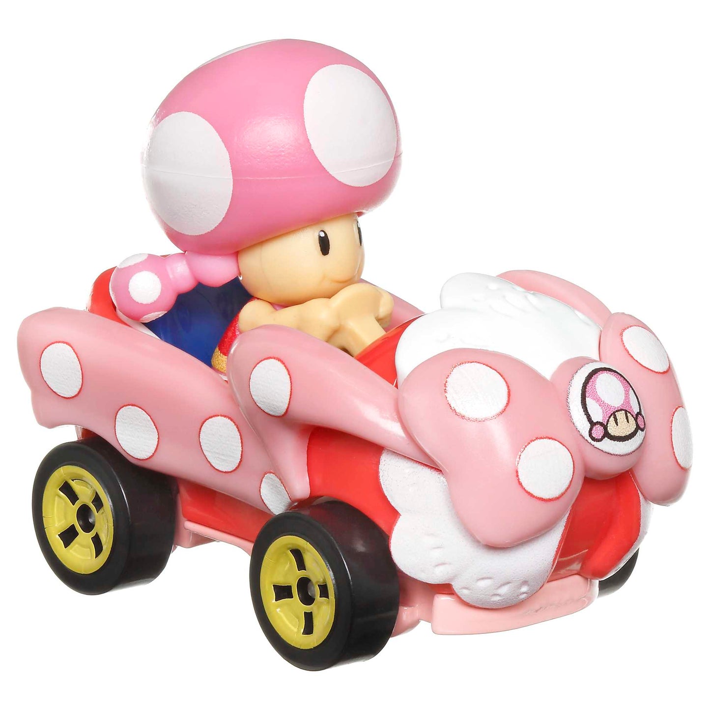 Hot Wheels Mario Kart Veículo de Brinquedo Toadette Birthday Girl