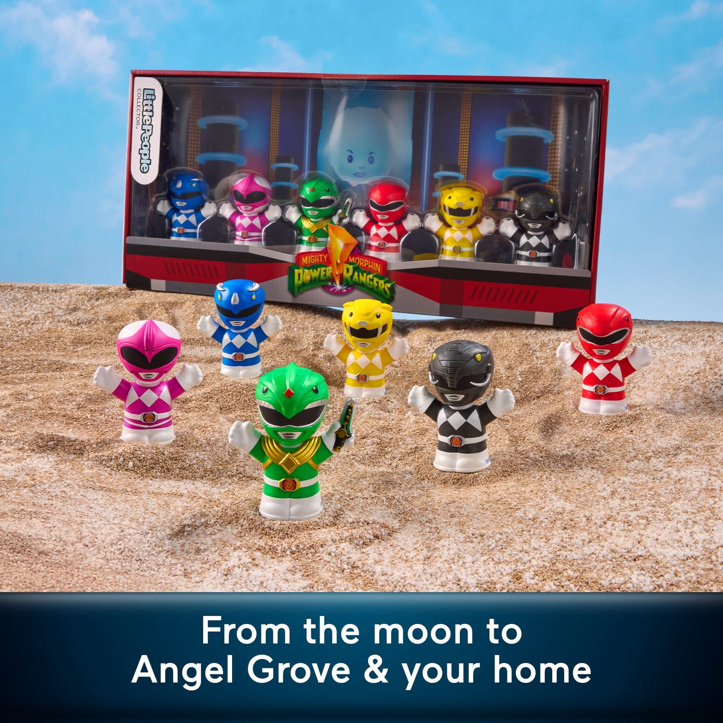 Little People Collector Power Rangers Special Edition Set For Adults & Fans, 6 Figures