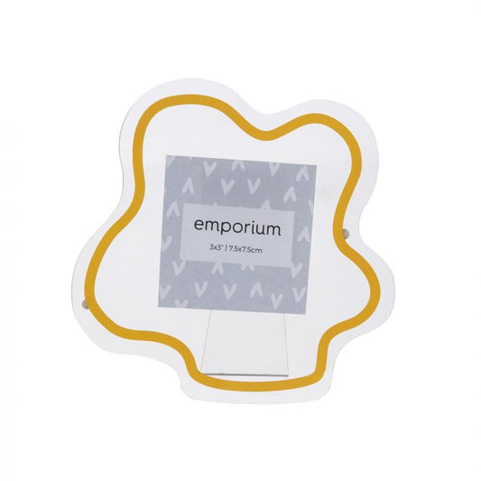 Emporium Florie Frame Mustard/Clear 16x1.5x16cm