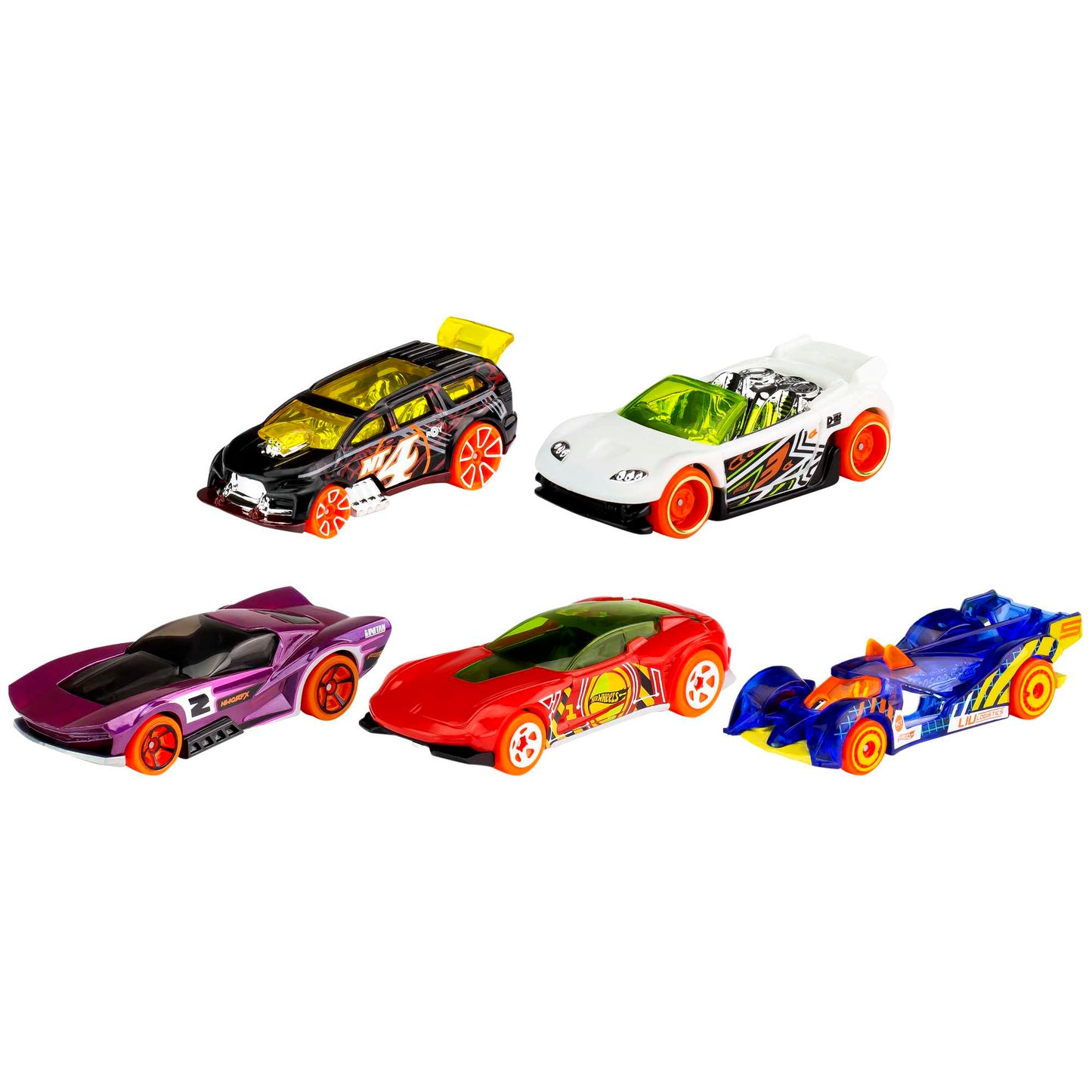 Hot Wheels Diecast Veículo de Brinquedo Pacote Surpresa 5 Carros