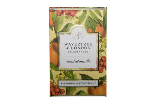 Wavertree & London Candle Persimmon & Red Currant 60 hours 330g