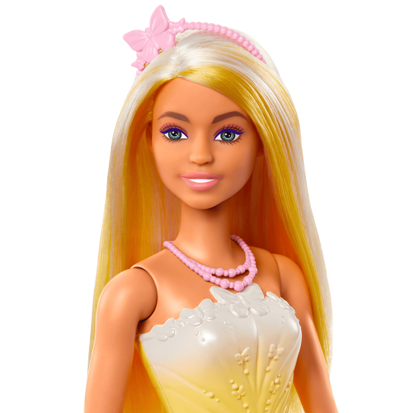 Barbie Fantasía Muñeca Doncella Vestido de Ensueño Amarillo