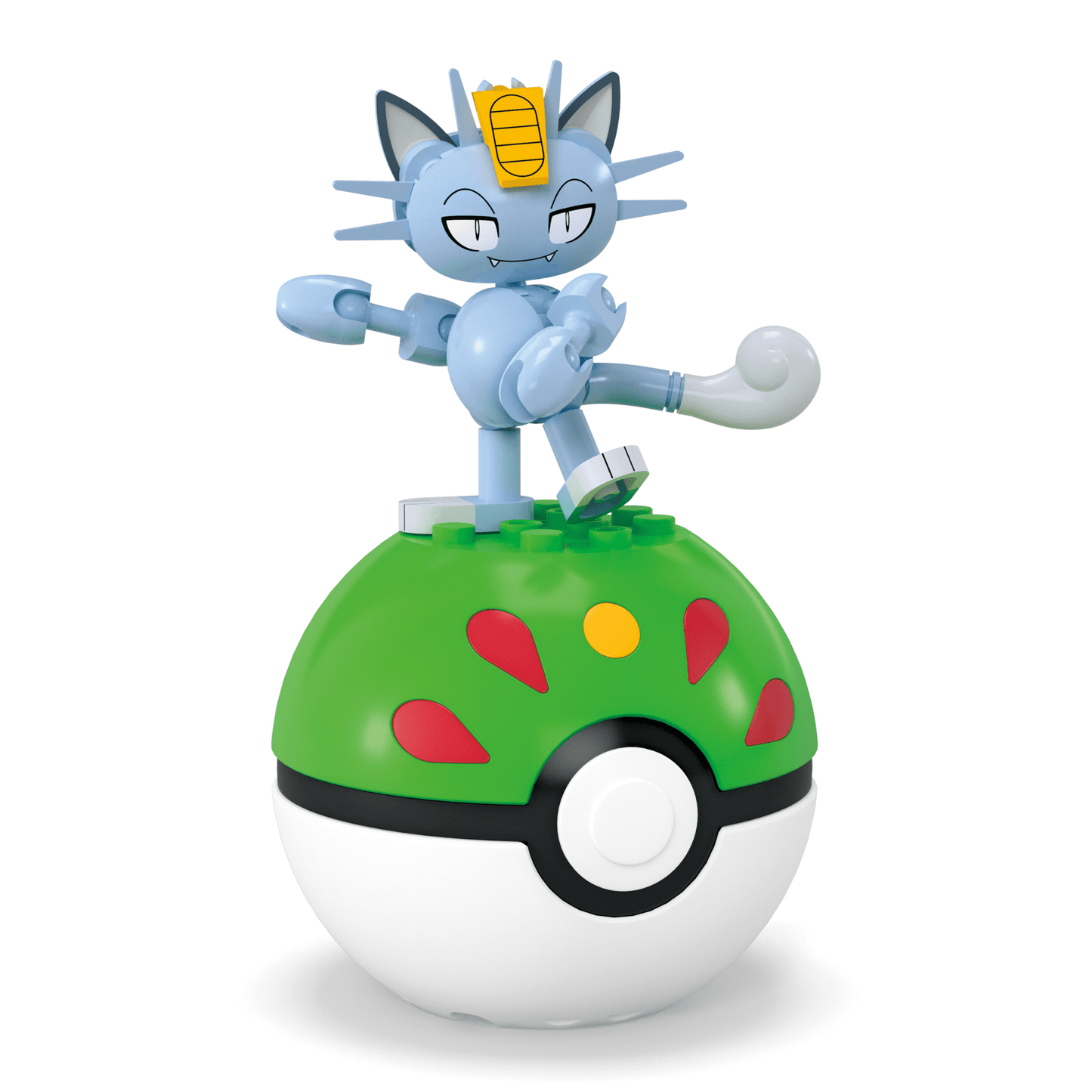 Mega  Pokémon  Figurine Articulée  Miaouss D’Alola, 28Pièces