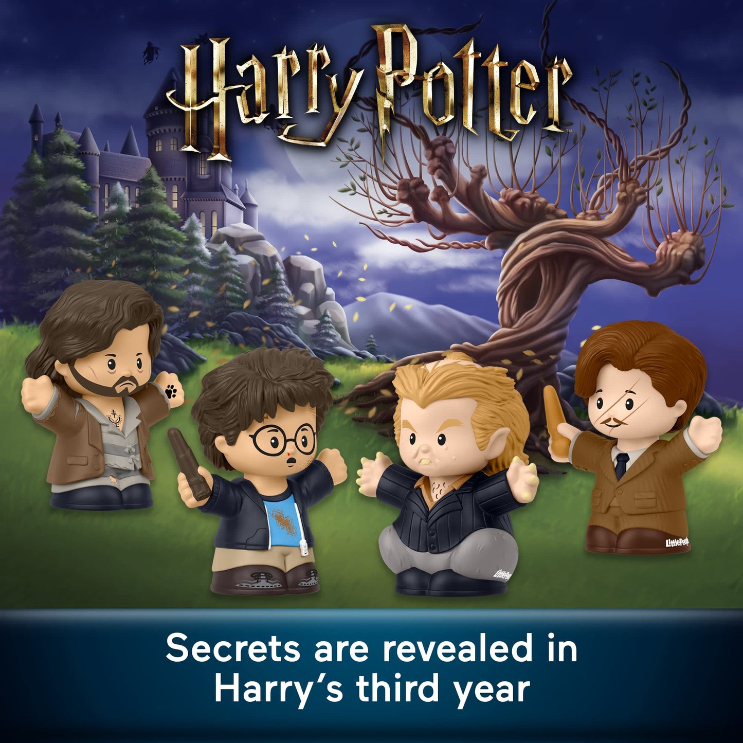 Fisher-Price Little People Collector Harry Potter And The Prisoner Of Azkaban Special Edition Set, 4 Figures