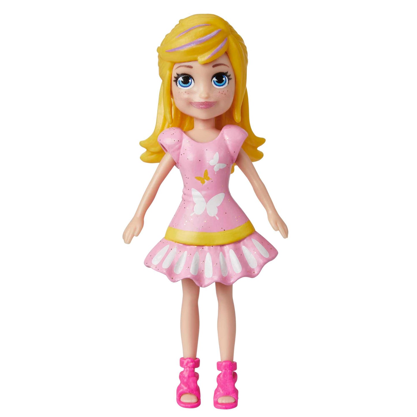 Polly Pocket Coffret Poupée et 18 Accessoires, Chiot et Thème Floral