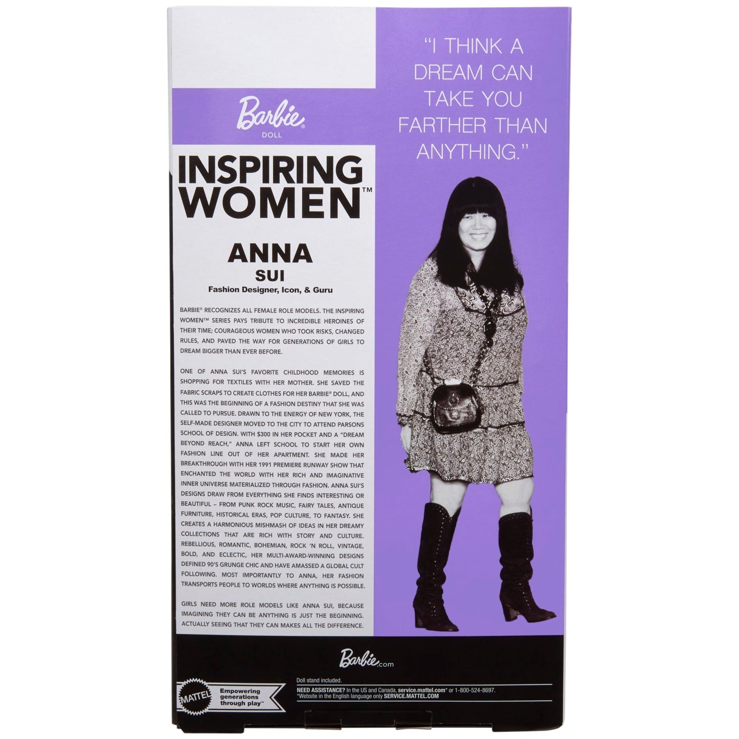 Barbie – Femmes Inspirantes – Poupée et Acc. – Anna Sui, Robe Noire