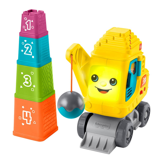 Fisher-Price  Grue Comptage et Empilage, Blocs, Lumières, Sons, Mult.