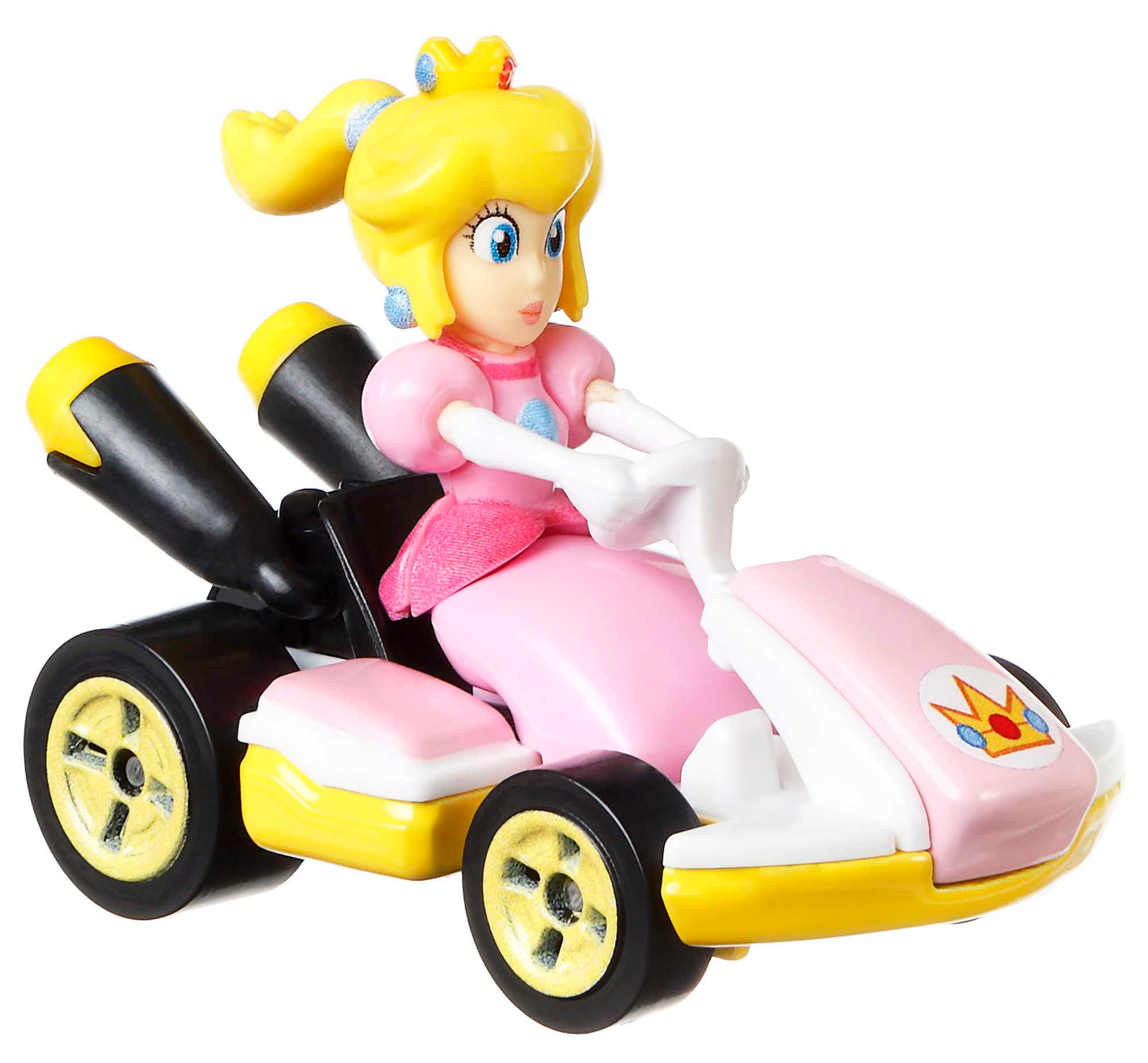 Hot Wheels Mario Kart Veículo de Brinquedo Kart Padrão Princesa Peach