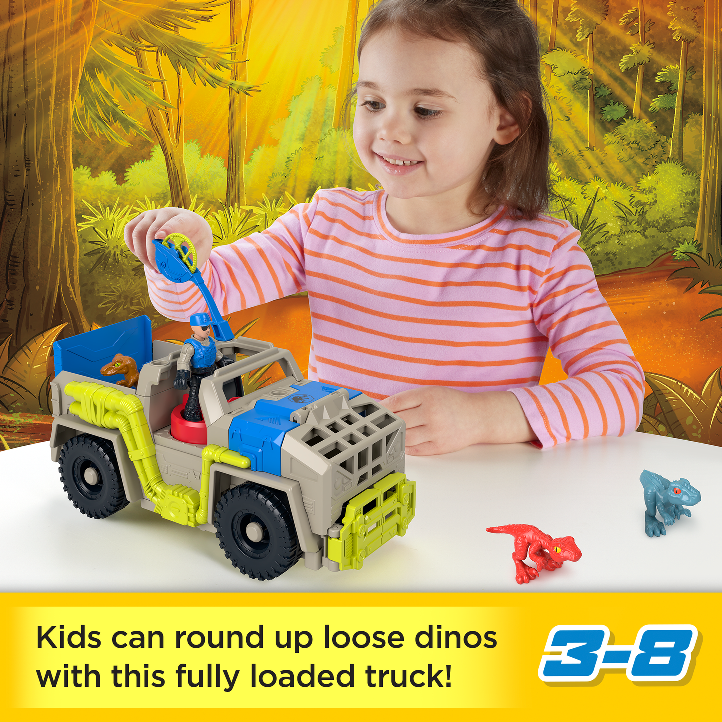 Imaginext Jurassic World Veículo de Brinquedo Rastreadora de Dinossauros