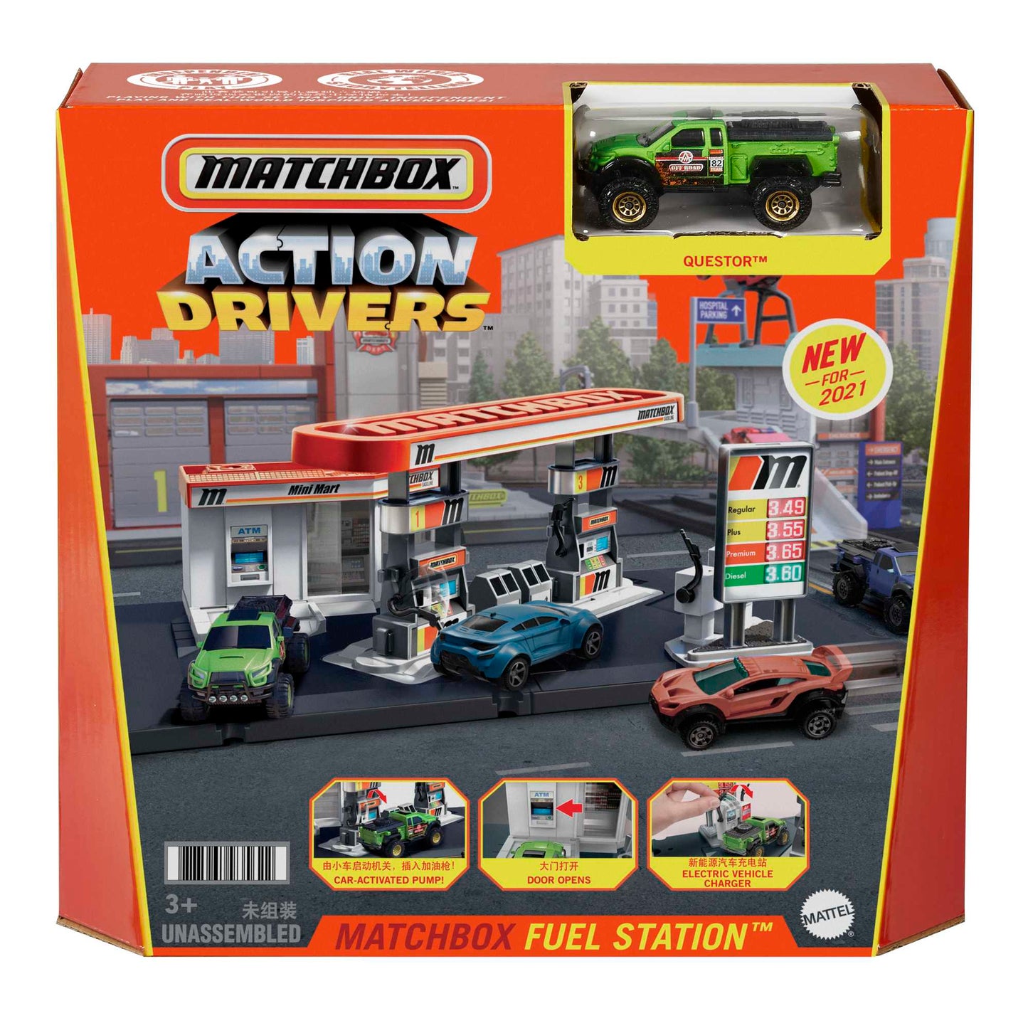 Matchbox Set de Juego Acción Estación de Gasolina