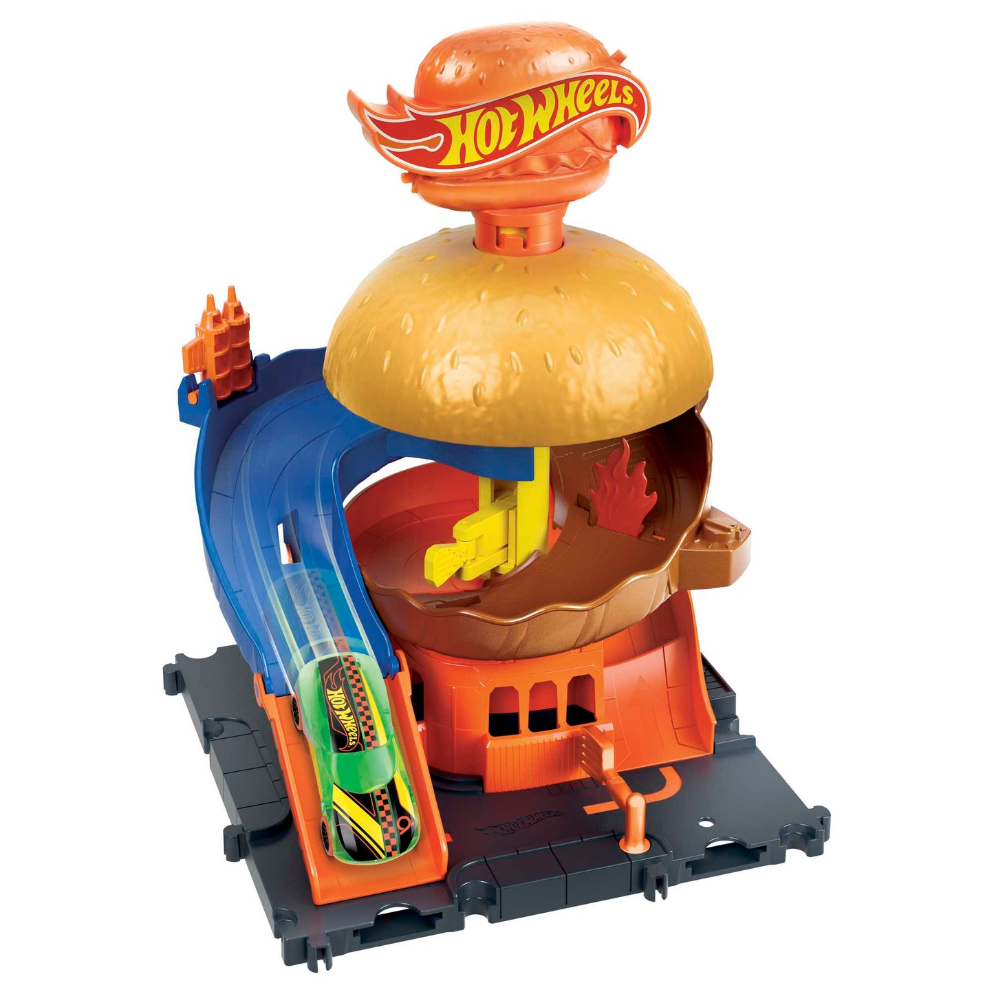 Hot Wheels City Pista de Brinquedo Hamburgueria