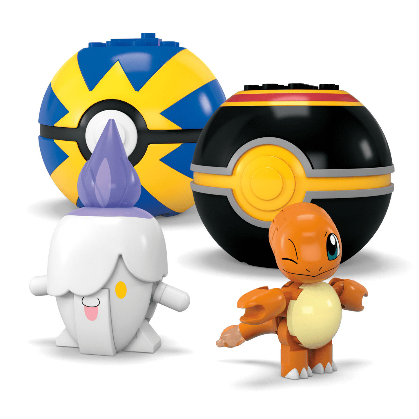 MEGA Pokémon Fire-Type Team Building Toy Kit, 4 Action Figures (105 Pieces) For Kids