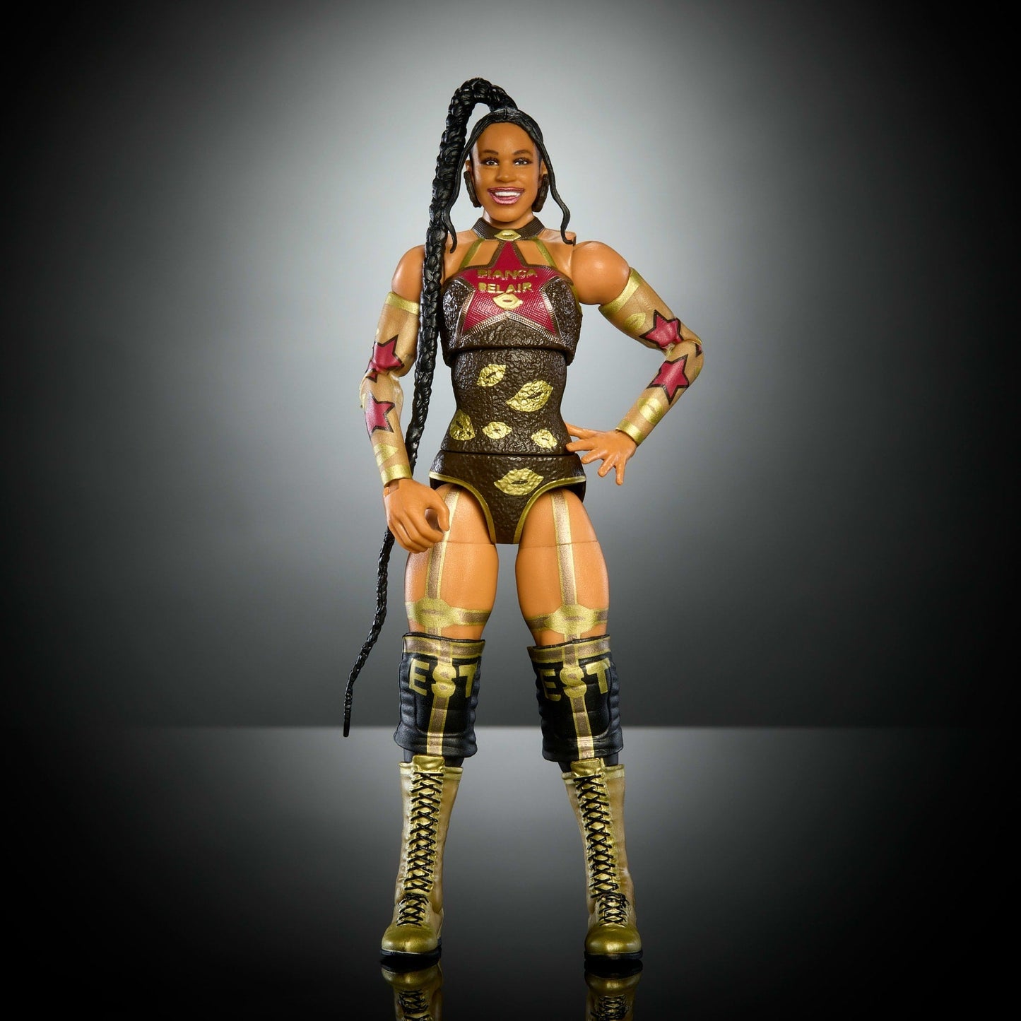 WWE Elite Collection Premium Live EVent Bianca Belair Action Figure Set, Wrestlemania Collectible