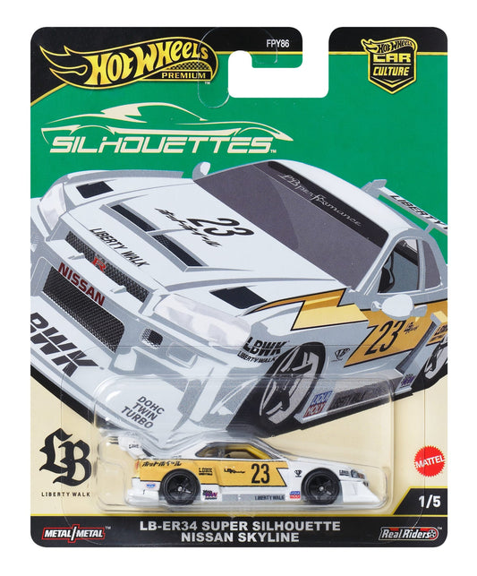 Hot Wheels Collector Vehículo de Colección Auto LB-ER34 Super Silhouette Nissan Skyline