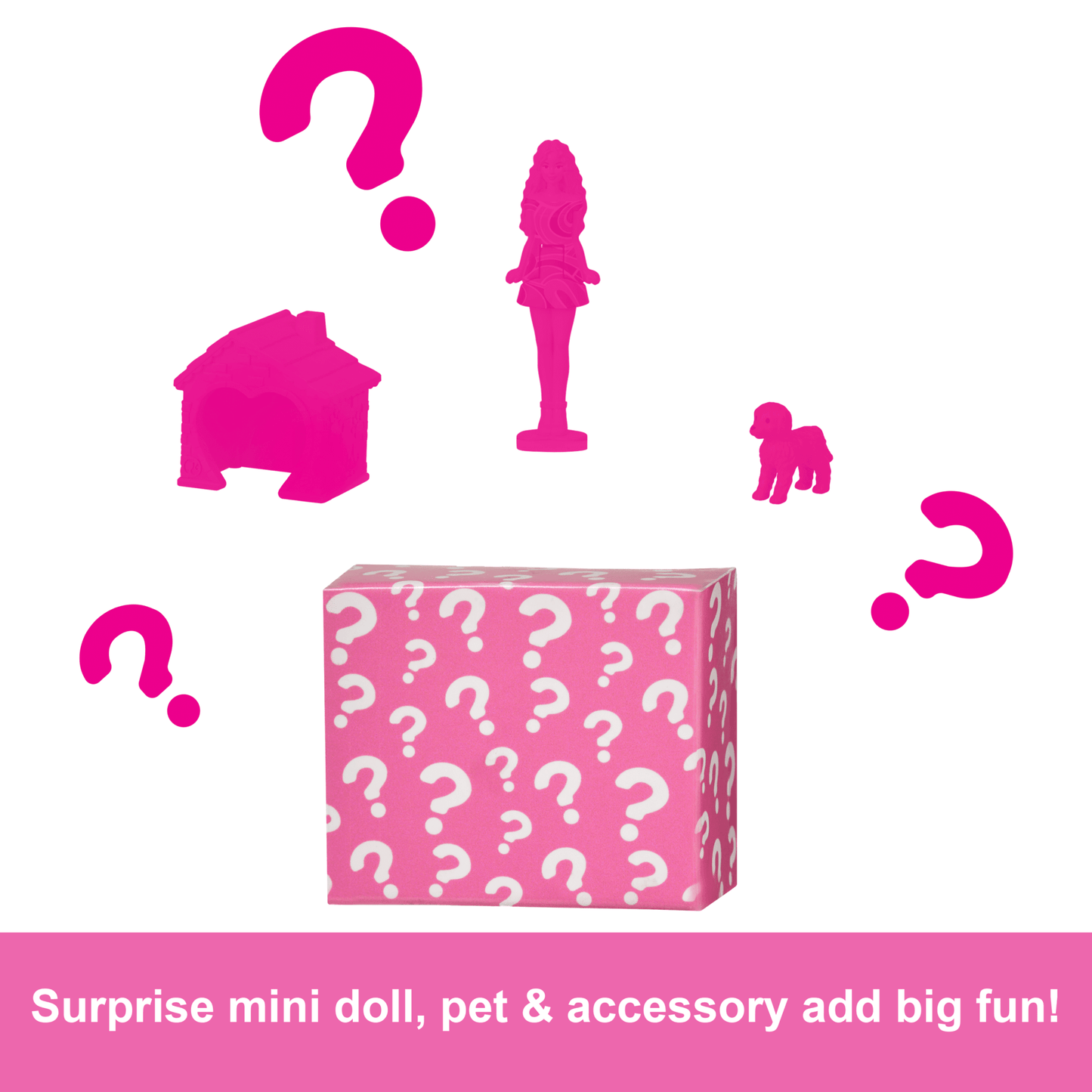 Barbie Mini Barbieland Doll House Playsets With 1.5-inch Doll, Furniture & Accessories
